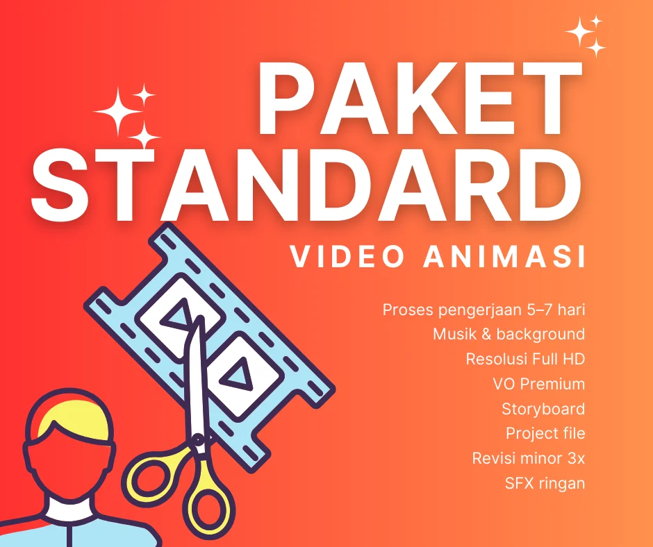paket video animasi standard