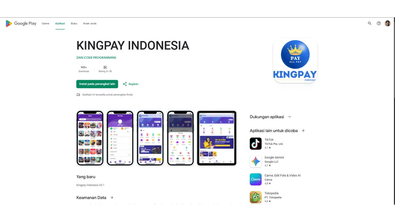Portofolio Jasa Pembuatan Aplikasi Mobile Android & iOS - Kingpay