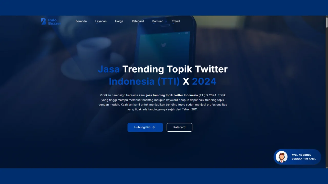Portofolio Jasa Pembuatan Website Platform Buzzer - Indobuzzer