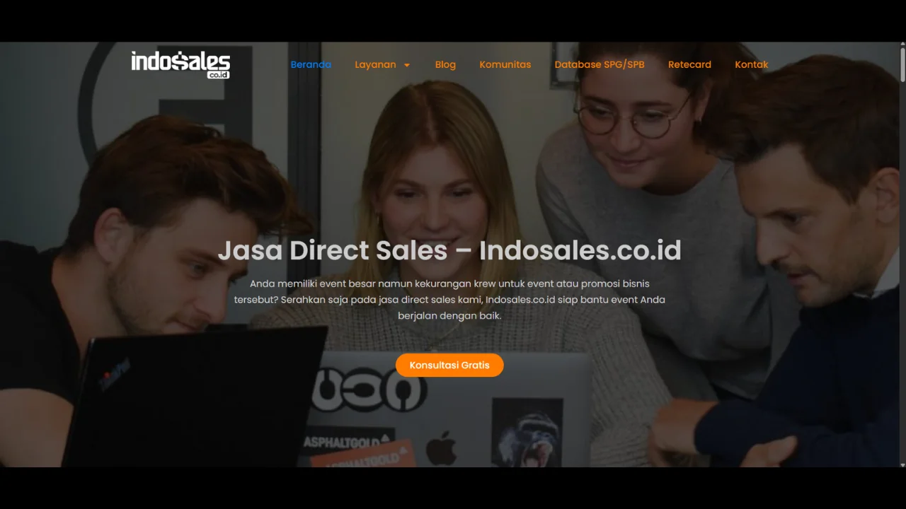 Portofolio Pembuatan Website Company Profile - Indosales.co.id