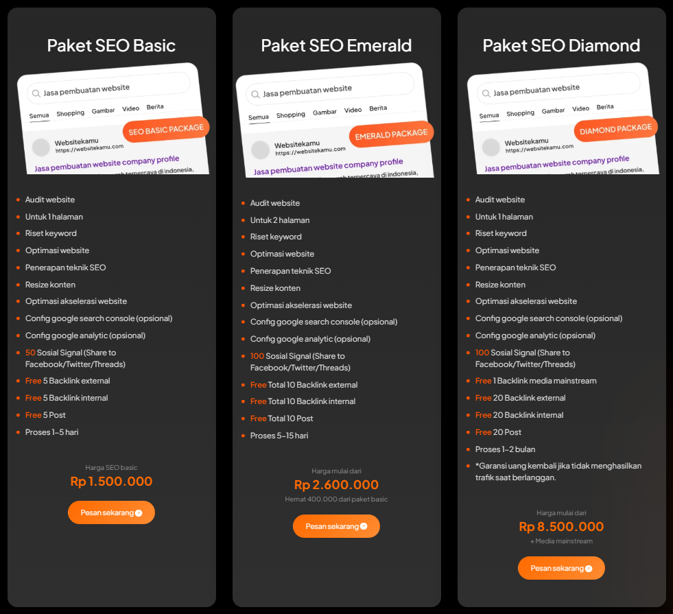 harga jasa seo