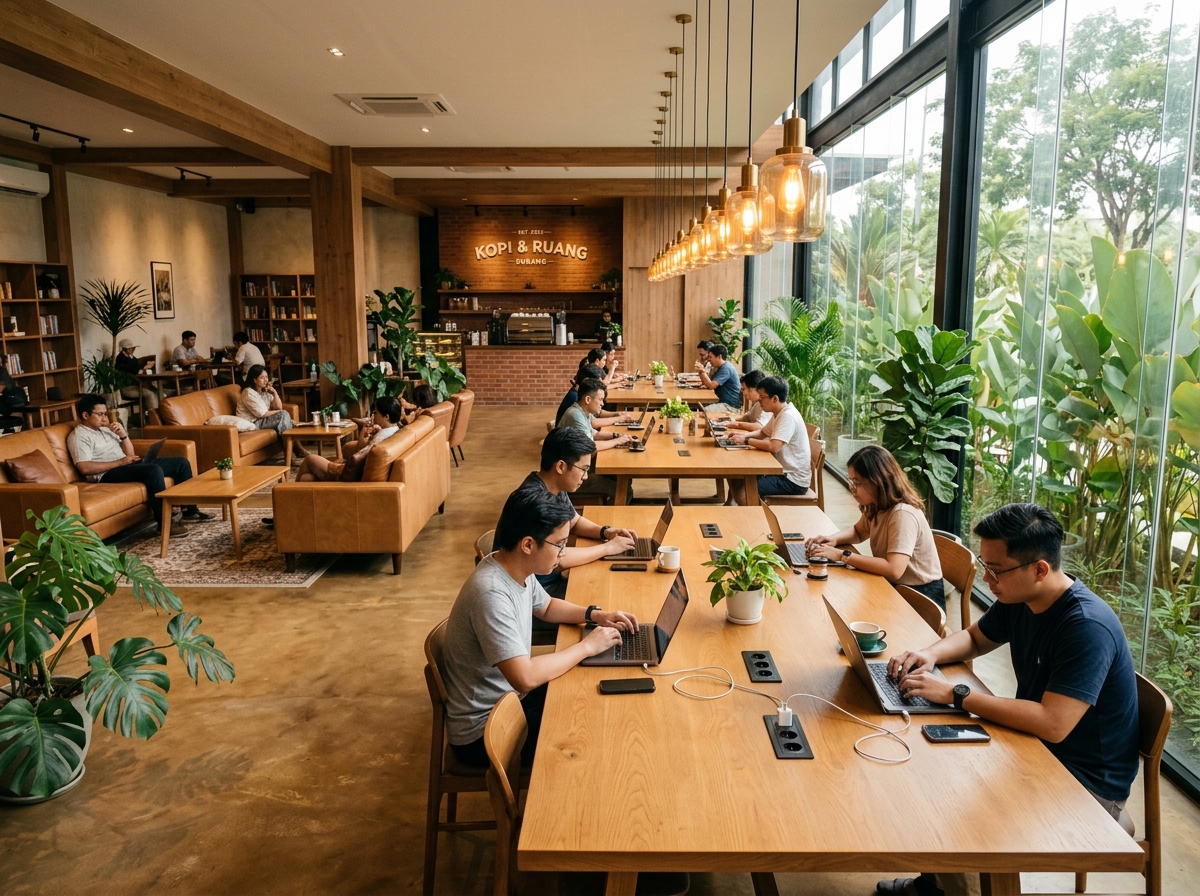 Area Indoor Co-Working Aroma Coffee Shop Subang