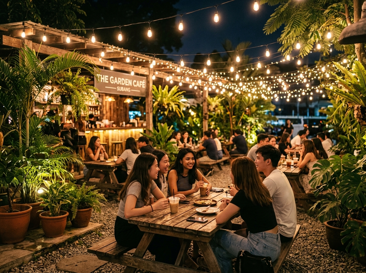 Area Outdoor Aroma Coffee Shop Subang 24 Jam