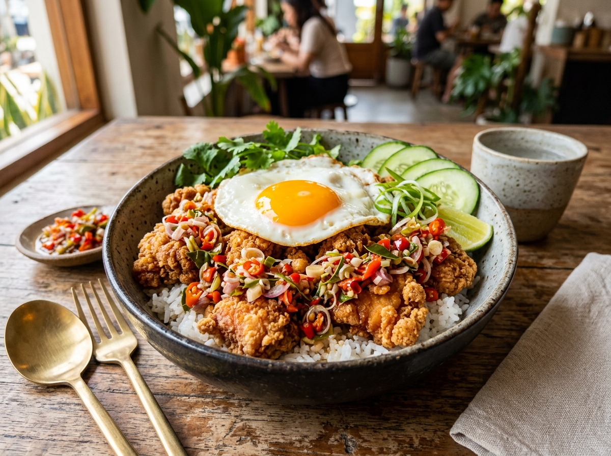 Crispy Chicken Rice Bowl Aroma Coffee Subang 24 Jam